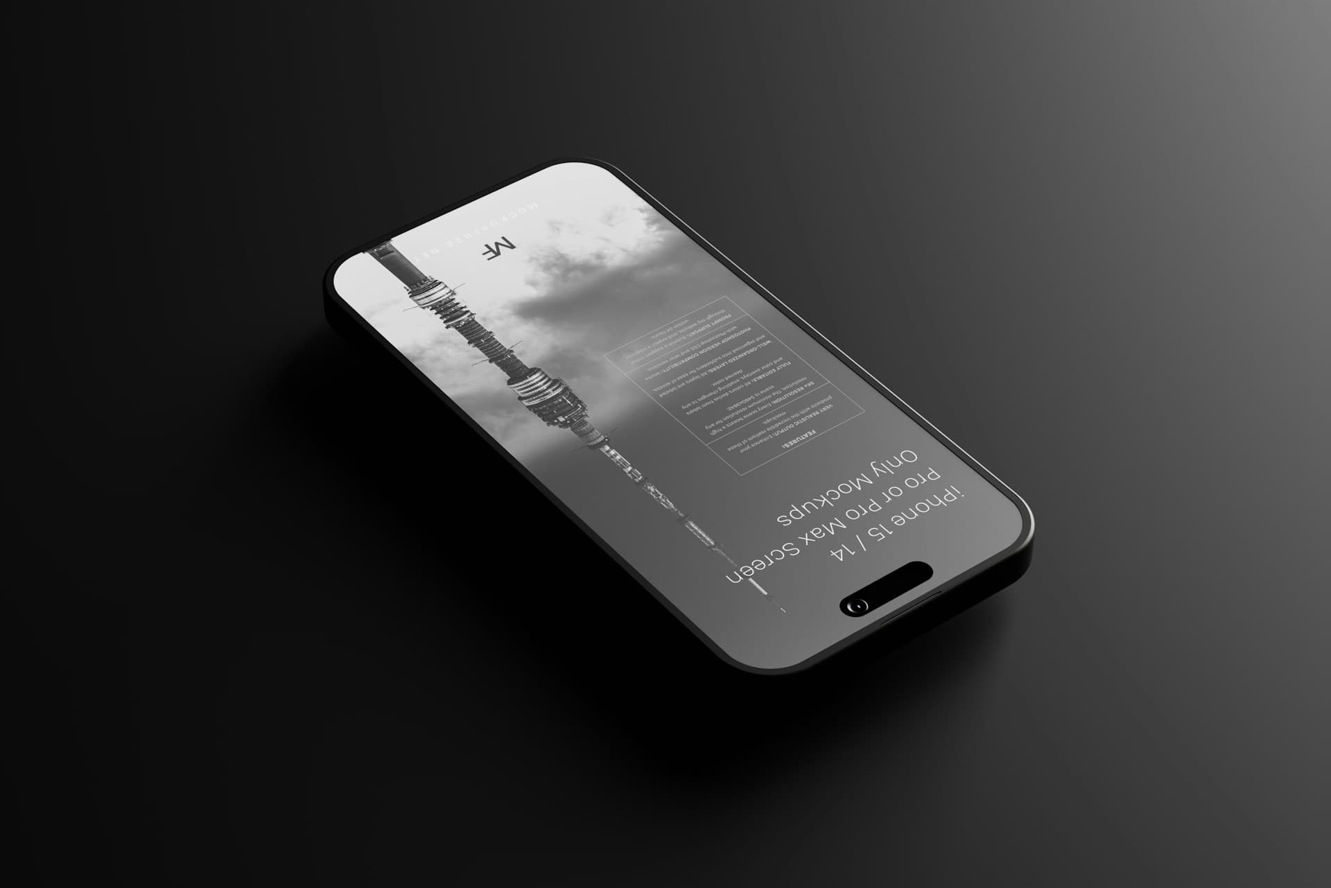 Aperçu d’interface mobile sur mockup